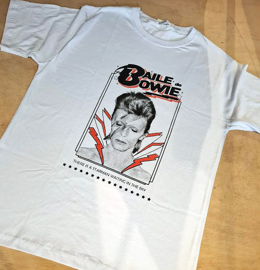 CAMISETA BAILE BOWIE BRANCA