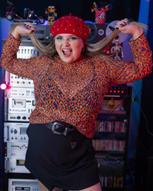 BLUSA TULE ONÇA LARANJA MANGA LONGA