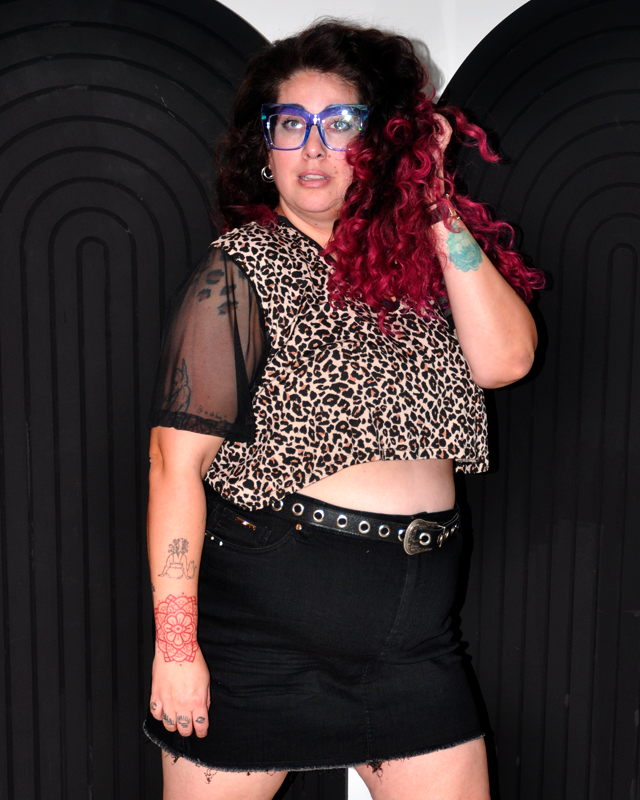 CROPPED ONCINHA TULE MANGA