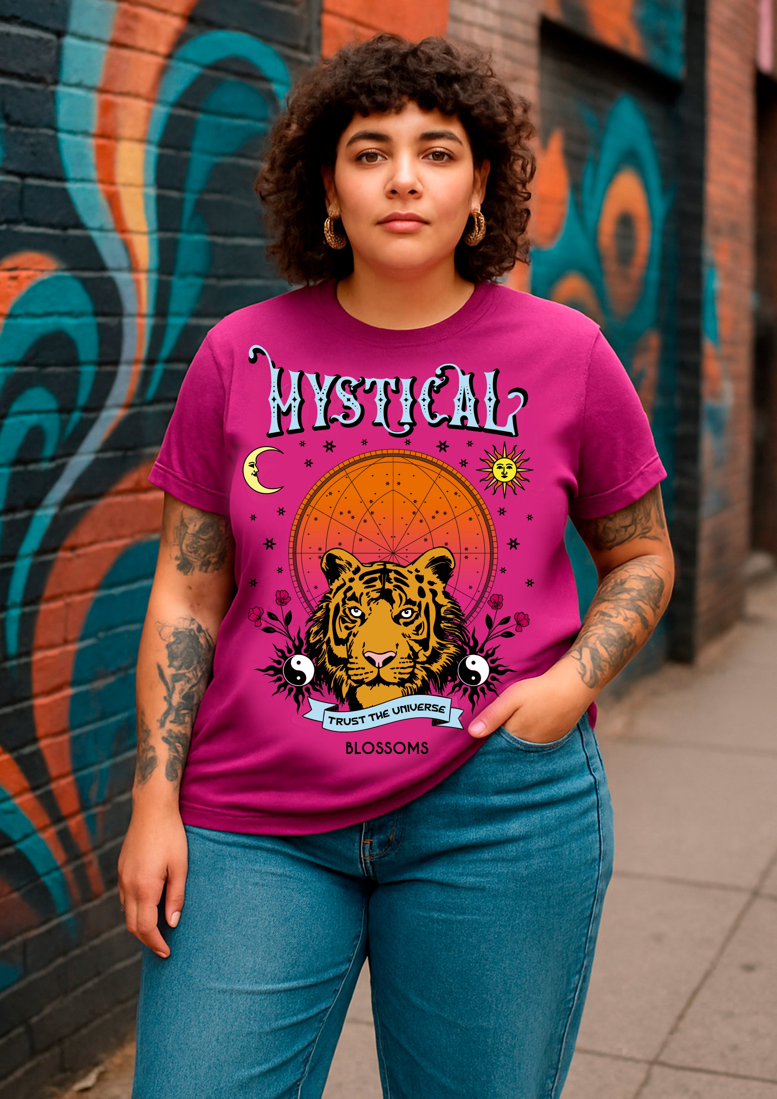 Camiseta Plus Size Tigrão Místico (P ao XG) | Blossoms